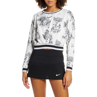Nike Court Dri-Fit Cropped Crewneck Pullover