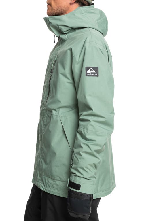 Quiksilver Mission Gore-tex® Waterproof Warmflight® Insulated Jacket In Sea Spray