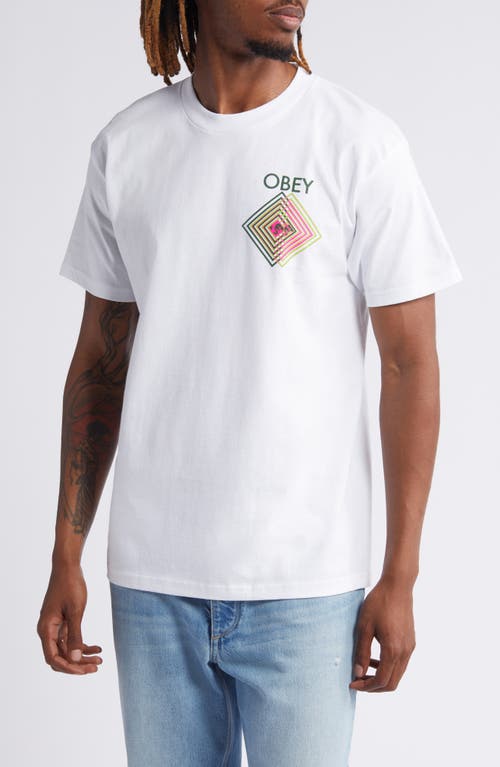 Obey Double Vision Graphic T-Shirt White at Nordstrom,