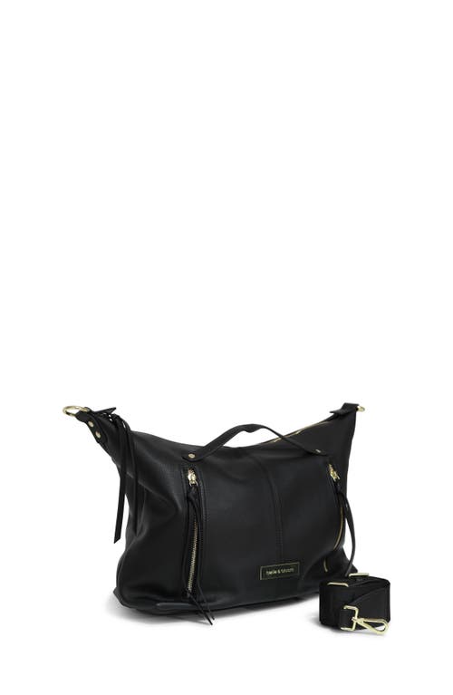 Belle & Bloom For Your Love Zip Front Handbag In Black