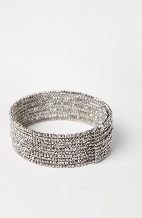 Shop Brunello Cucinelli Vetro And Sterling Silver Cuff