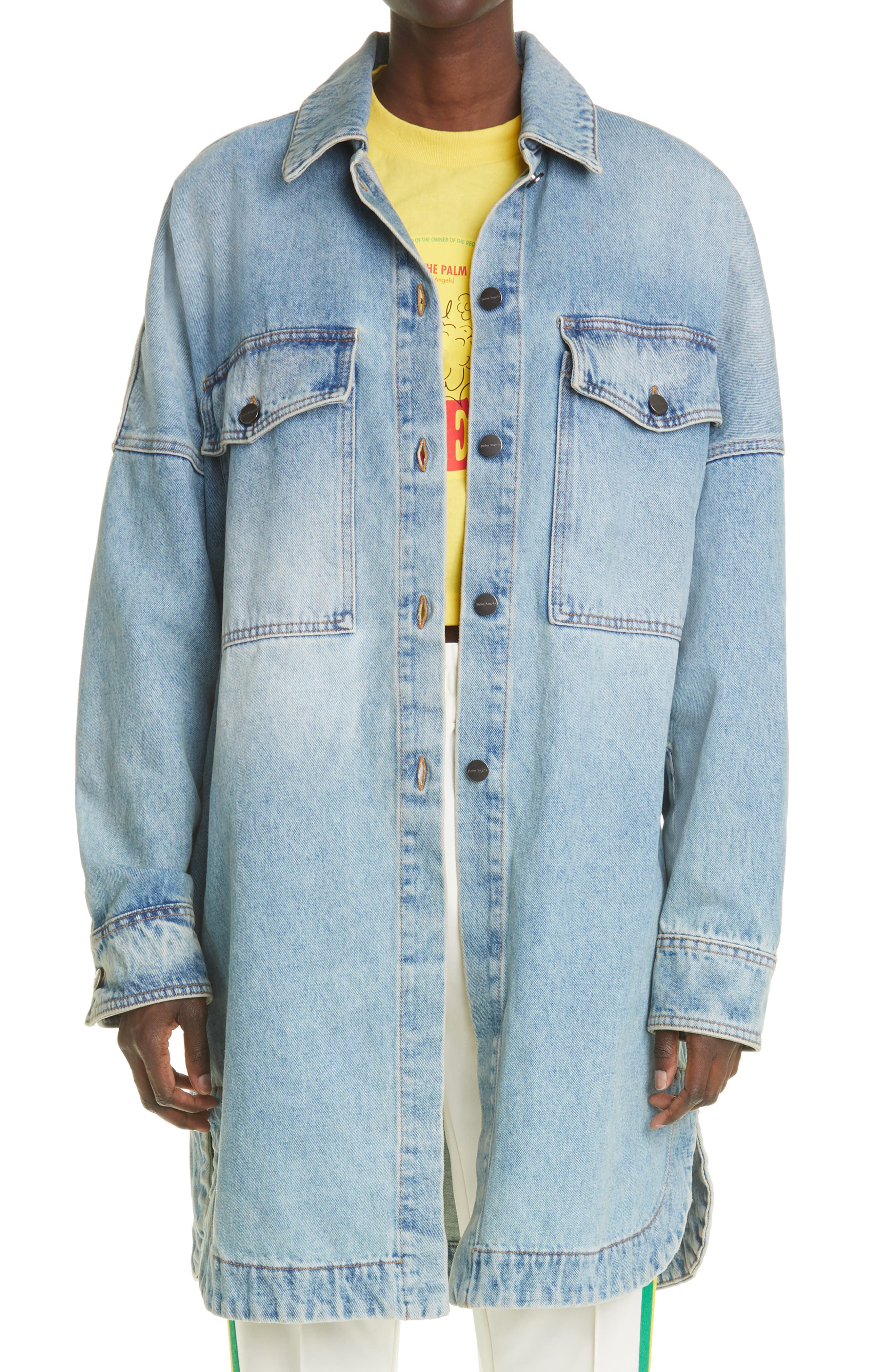 oversized denim shirt jacket
