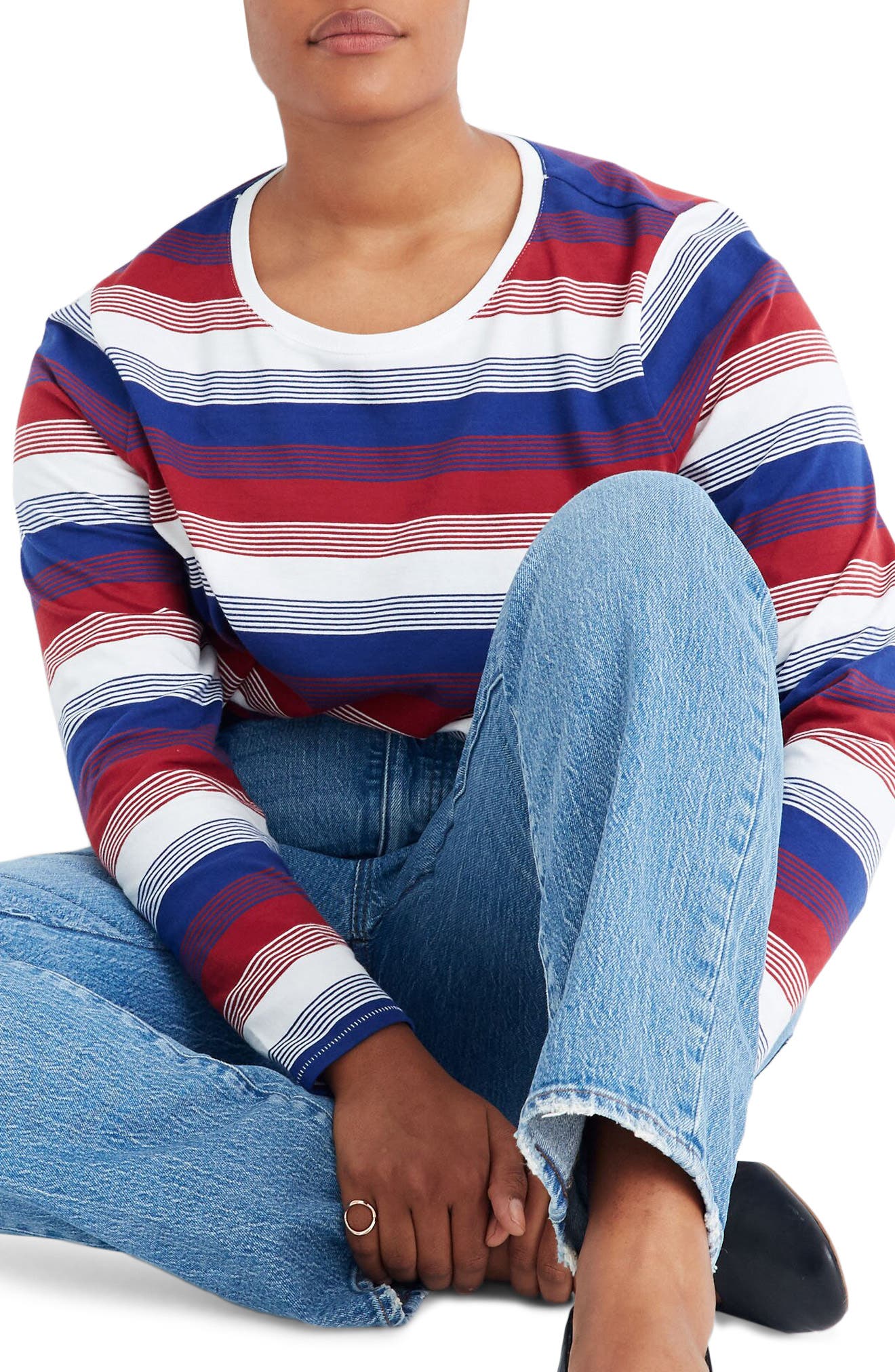 Madewell Northside Vintage Stripe Long Sleeve TShirt Nordstrom Rack