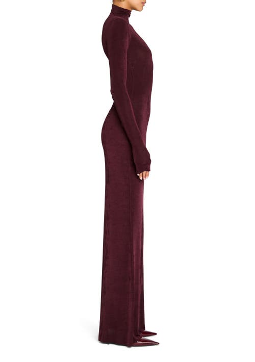 Shop Ser.o.ya Kim Maxi Dress In Merlot