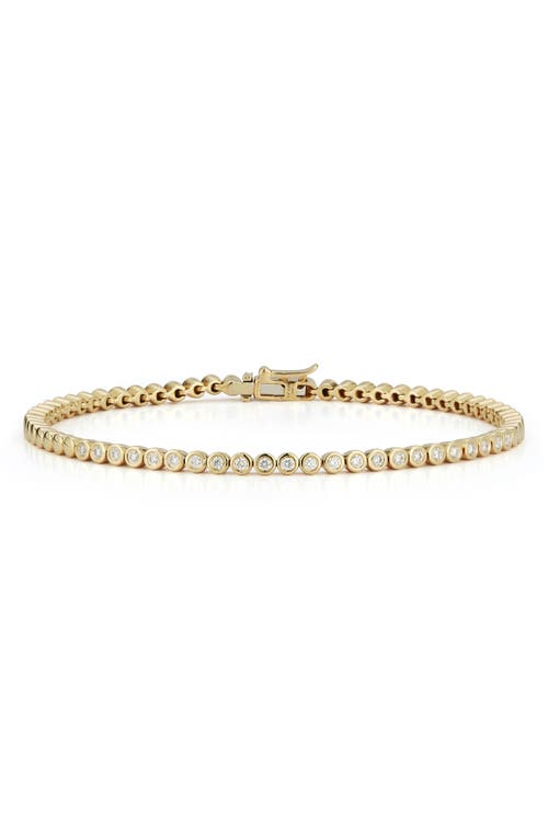 Lulu Jack Bezel Diamond Tennis Bracelet in Yellow Gold