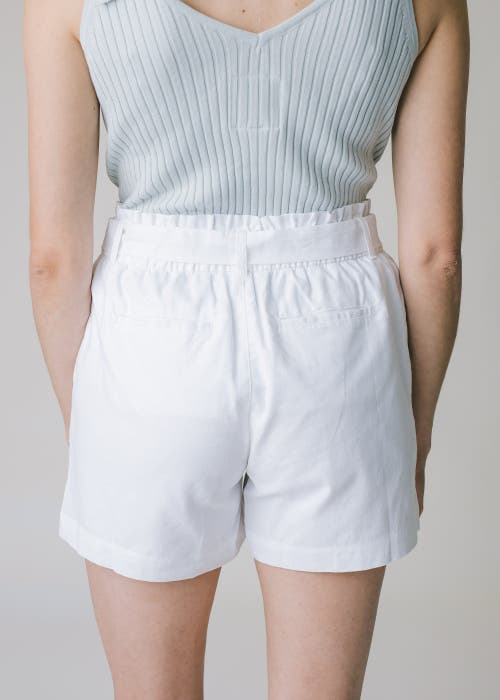 HOPE & HENRY HOPE & HENRY WOMENS' CINCHED WAIST SHORT 