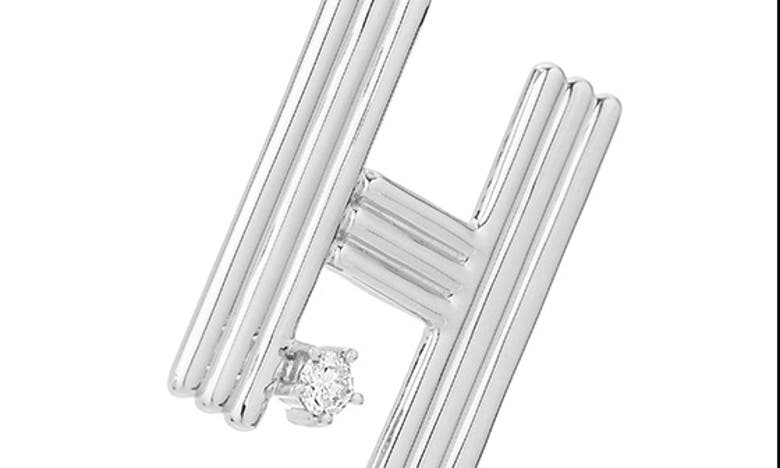 Adina Reyter Groovy Letter Charm Pendant In Silver - H
