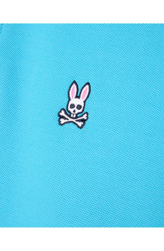 Shop Psycho Bunny Classic Solid Piqué Polo In Aquarius