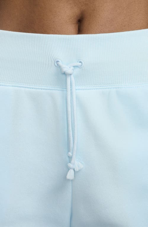 Shop Nike Sportswear Phoenix High Waist Wide Leg Sweatpants In Glacier Blue/sail