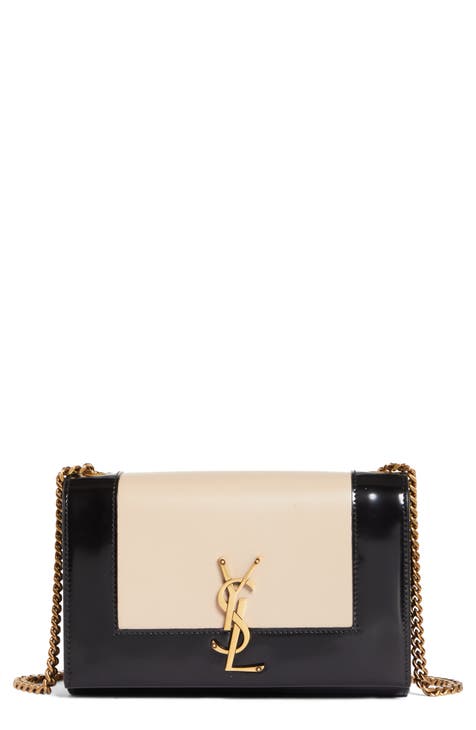 Leather wallet Saint Laurent Beige in Leather - 32373812