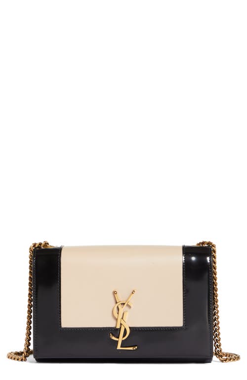 Saint Laurent Small Kate Chain Crossbody Bag in Desert Sand/Noir at Nordstrom