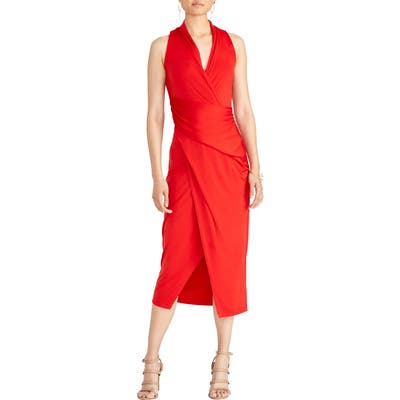 Rachel Rachel Roy Bret Gathered Jersey Sheath, Red