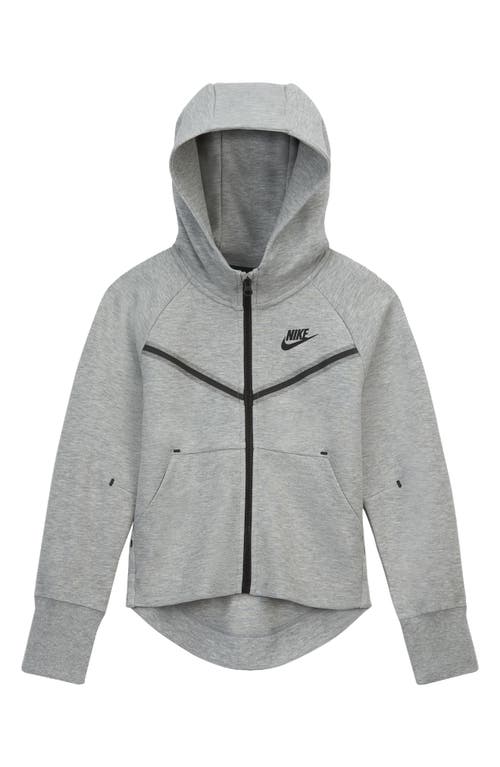 Nike Kids' Sportswear Tech Fleece Zip Hoodie in Dark Grey Black