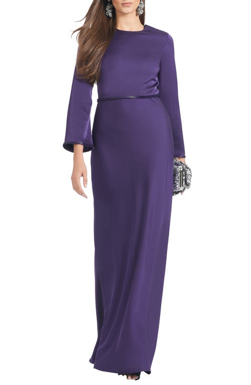 Sachin & Babi Alex Satin Crepe Gown in Galaxy Purple 