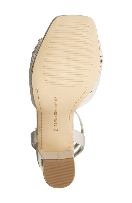 Shop Tommy Hilfiger Sarifina Knotted Strap Sandal In Cream