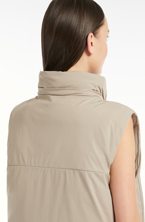 Shop Max Mara Leisure Stampa Hooded Vest In Turtledove