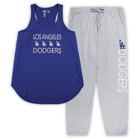 Women's Los Angeles Dodgers DKNY Sport Pink The Emma Pullover Hoodie