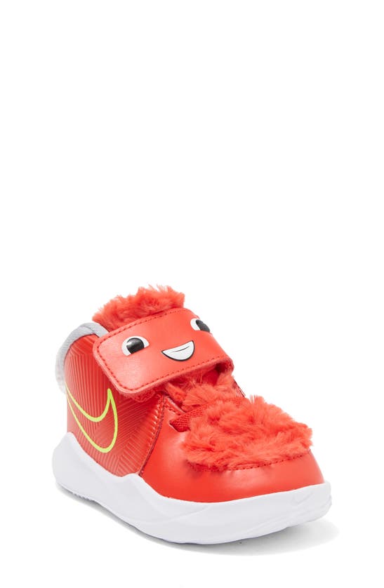 Nike Team Hustle 9 Sneakers In Chile Red/ Red/ Grey/ Black