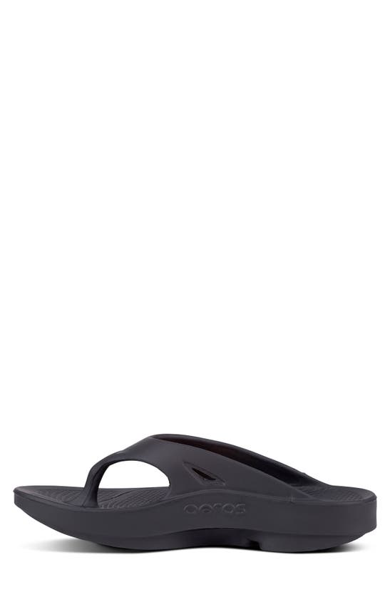 Shop Oofos Ooriginal Sandal In Black
