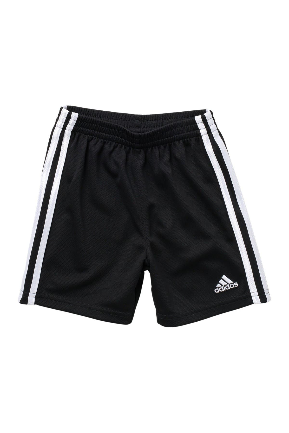 three stripe adidas shorts