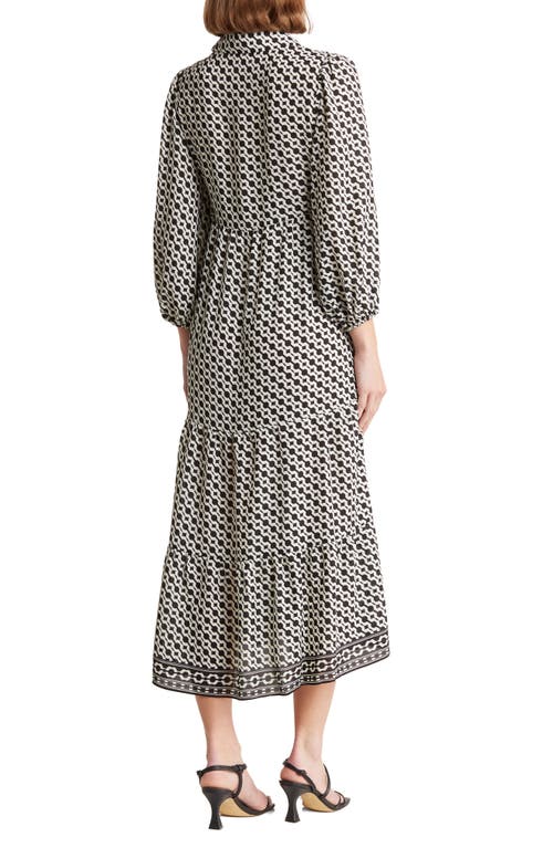 MAX STUDIO MAX STUDIO CREPE TIERED MAXI DRESS