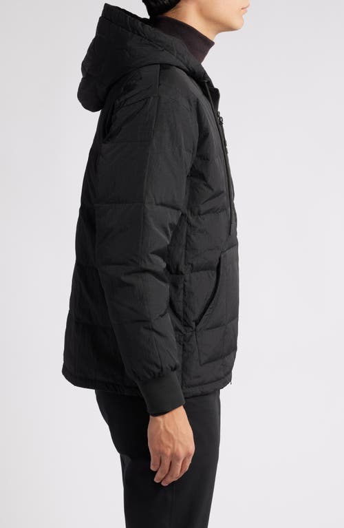 Shop Taion 800 Fill Power Down Hooded Jacket In Black