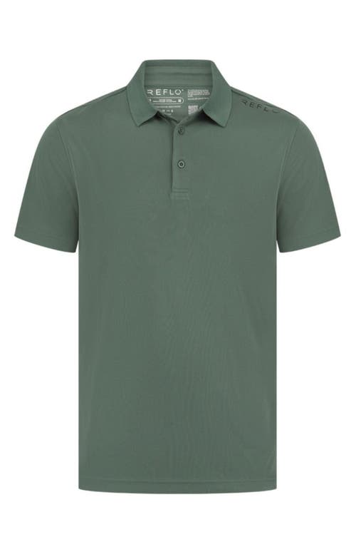 Shop Reflo Bohai Performance Polo In Dark Forest