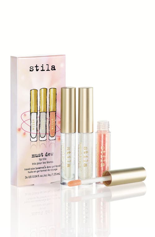 Stila Heaven's Dew Gel Lip Oil Trio In No Color