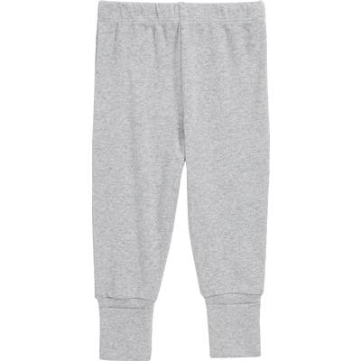 Infant Monica + Andy Hello Baby Organic Cotton Sweatpants, Size Newborn - Grey
