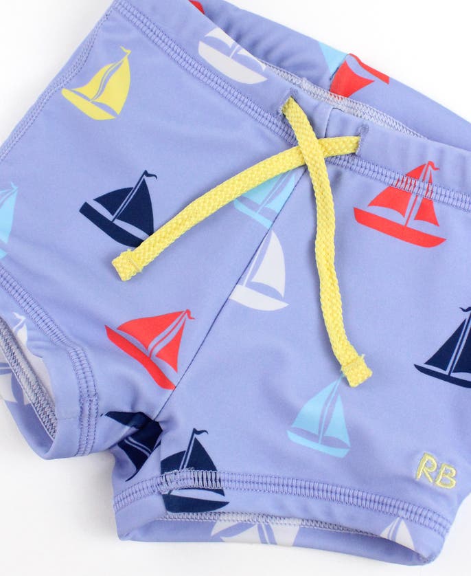 Shop Ruggedbutts Boys Upf50+ Swim Shorties In Down By The Bay