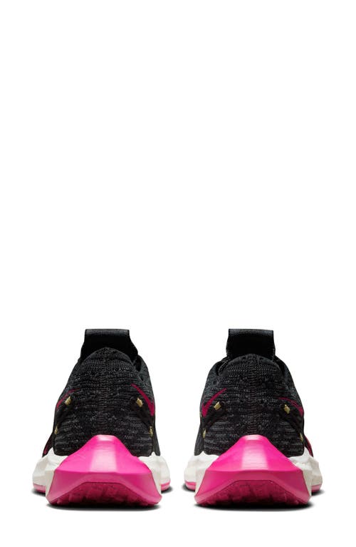 Shop Nike Pegasus Turbo Next Nature Flyknit Running Shoe In Black/fireberry/anthracite