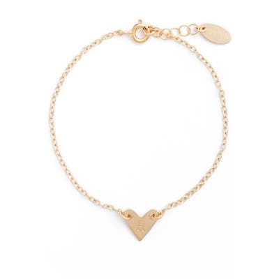 Nashelle Initial Heart Bracelet