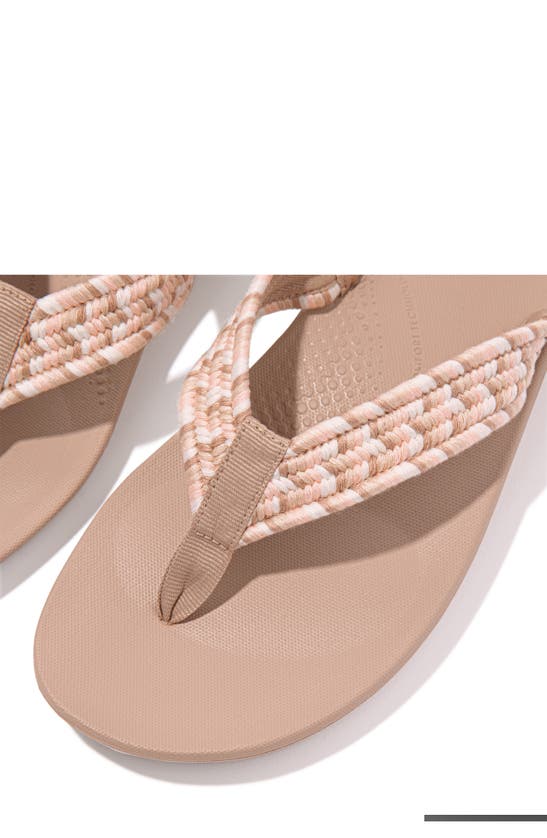 Shop Fitflop Iqushion Flip Flop In Beige Mix