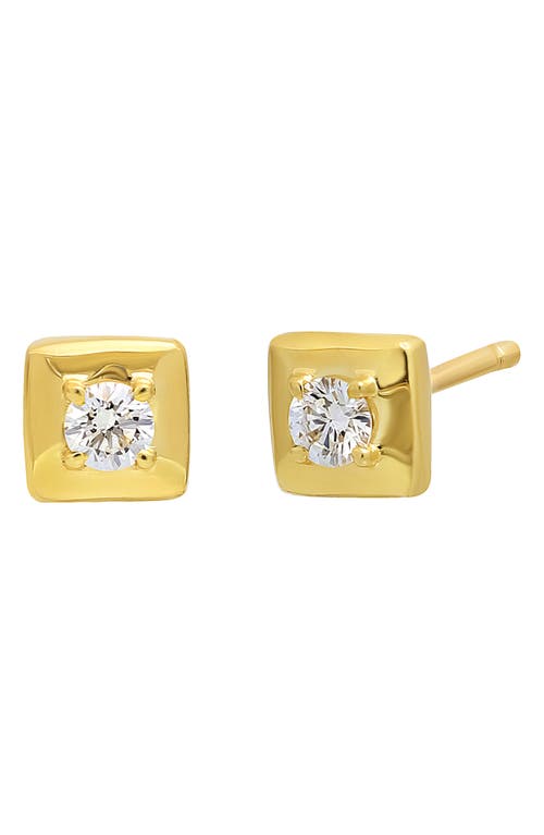 Bony Levy Liora Diamond Square Stud Earrings in 18K Yellow Gold at Nordstrom