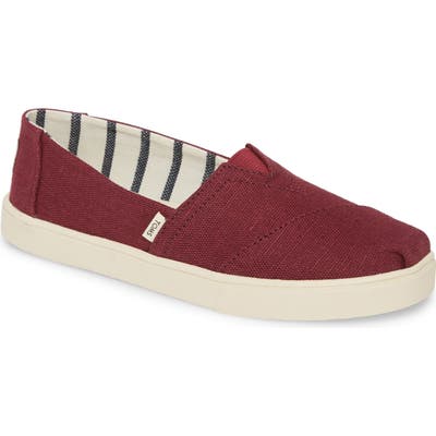 Toms Alpargata Slip-On- Burgundy