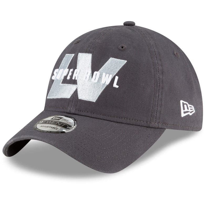 NEW ERA NEW ERA GRAPHITE KANSAS CITY CHIEFS SUPER BOWL LV BOUND 9TWENTY ADJUSTABLE HAT