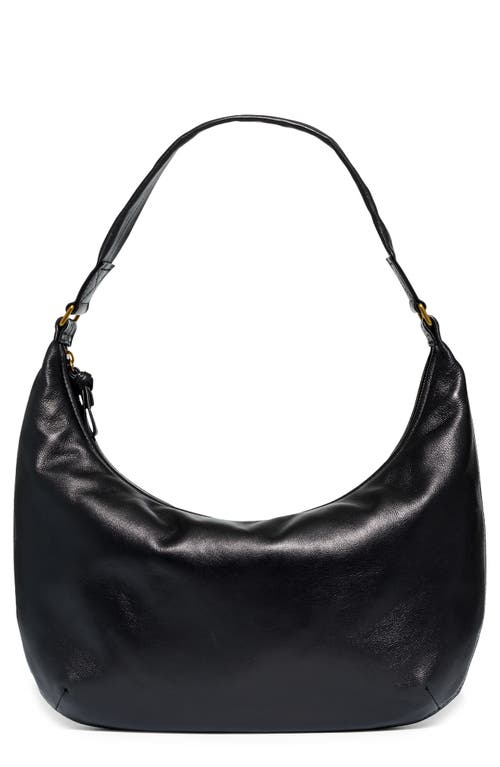 Madewell The Piazza Slouch Shoulder Bag in True Black