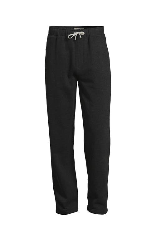 Shop Lands' End Serious Sweats Wide Leg Sweatpants In Dark Charcoal Heather