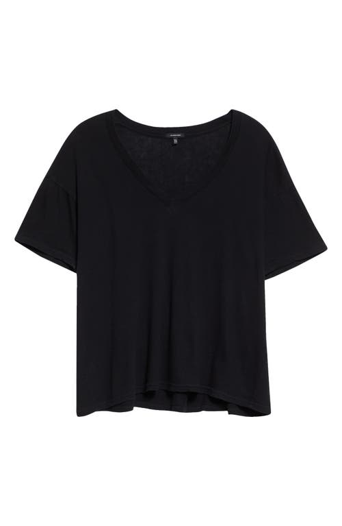 Shop R13 Relaxed V-neck T-shirt In Cashmere Black