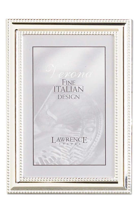 Lawrence Frames Silver Beaded Picture Frame In Silver