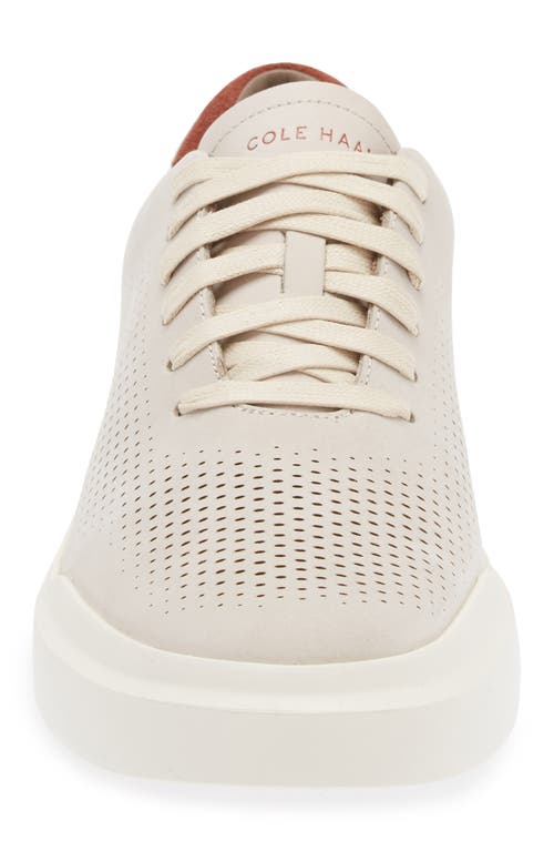 Shop Cole Haan Grandpro Rally Sneaker In Silver Lining/ivory