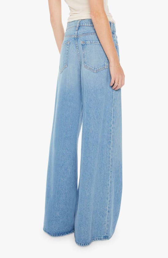 MOTHER MOTHER THE SLUNG SUGAR CONE SNEAK WIDE LEG JEANS