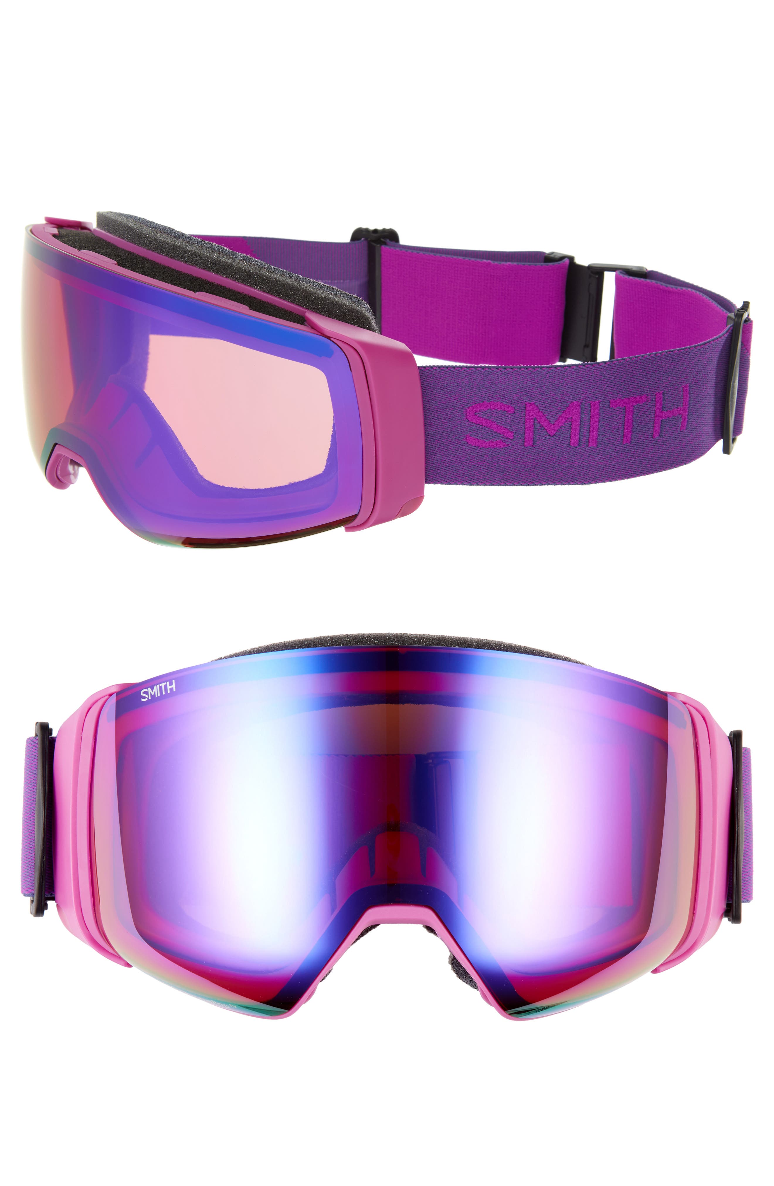 UPC 716736149639 product image for Smith 4D Mag 205Mm Snow Goggles - Fuchsia/ Blue | upcitemdb.com