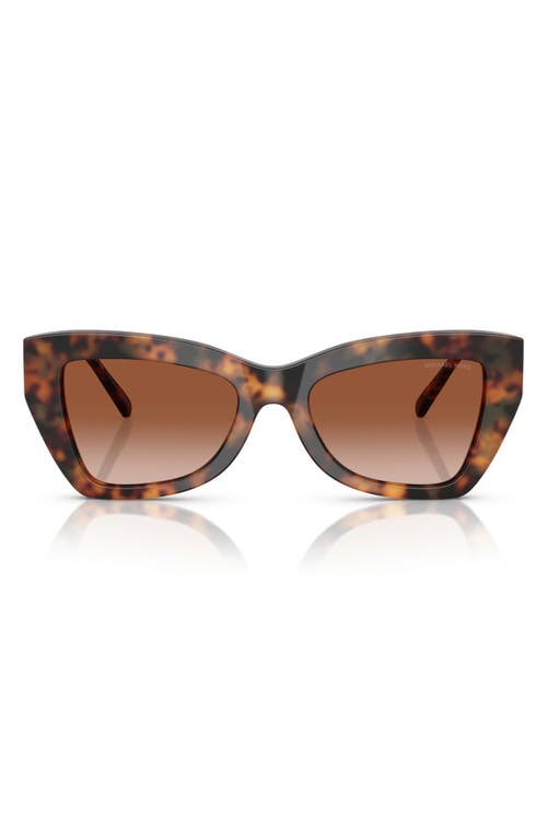 Shop Michael Kors 52mm Butterfly Sunglasses In Brown Grad