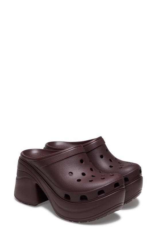 Shop Crocs Siren Platform Clog In Mocha