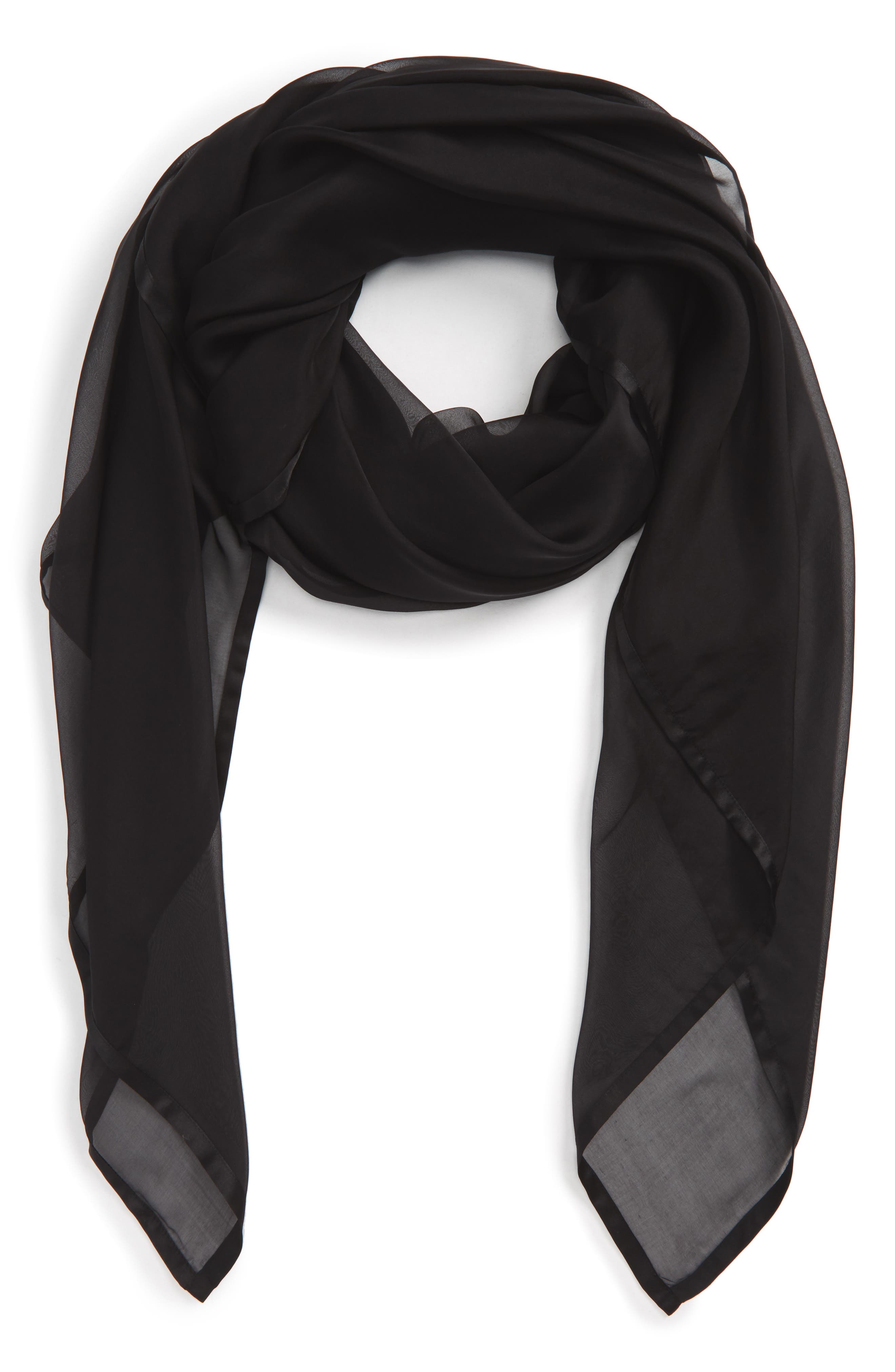 white black scarf