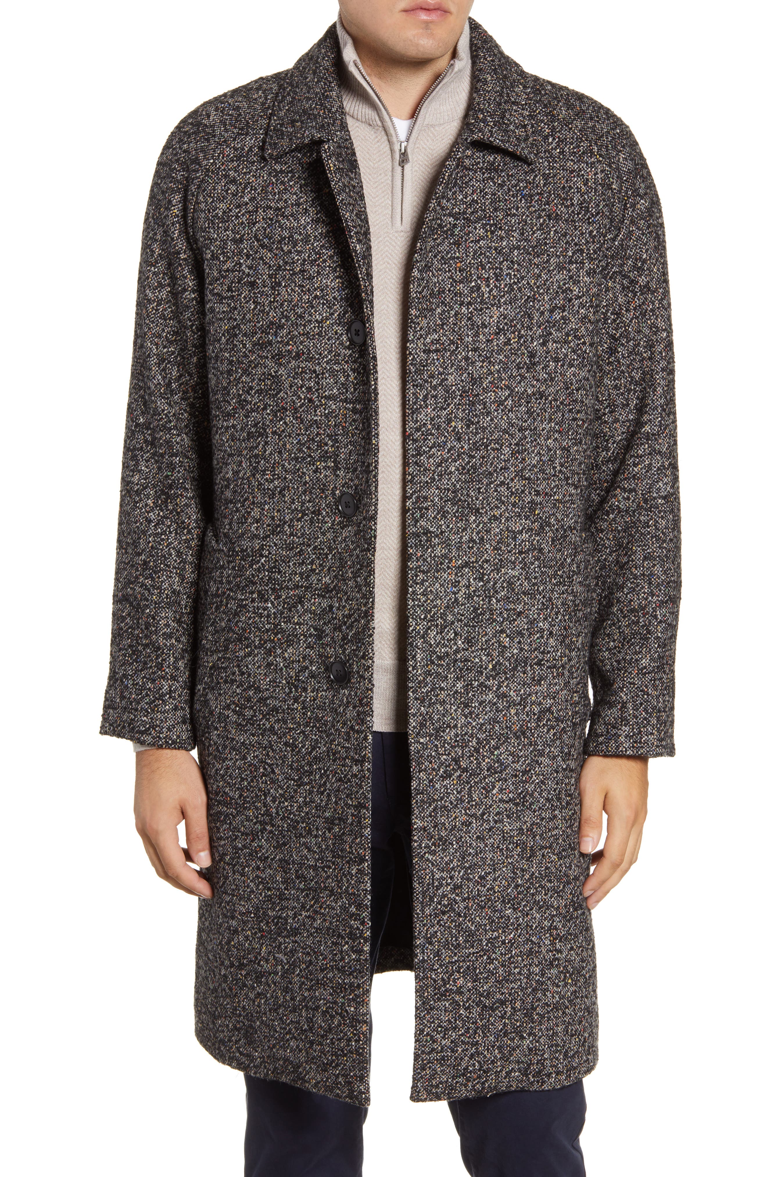Bonobos Raglan Sleeve Tweed Wool Blend Trench Coat Nordstrom
