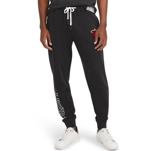 Men's Tommy Jeans Black Miami Heat Carl Bi-Blend Fleece Jogger Pants