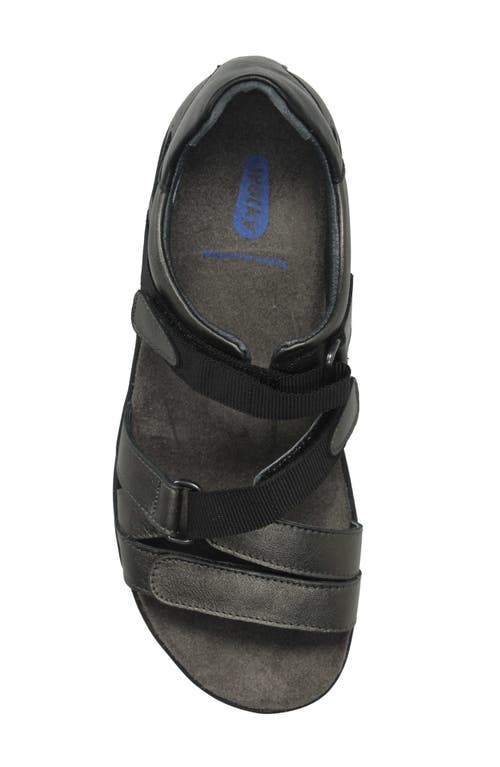 Shop Wolky Desh Sandal In Inox Leather