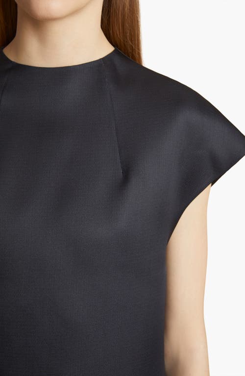 Khaite Lohan Silk Satin Dress In Slate